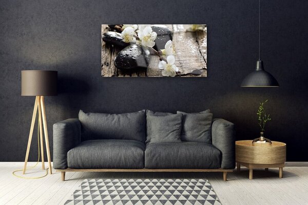 Quadro di vetro Fiori Ramo di frutta 100x50 cm 2 appendini