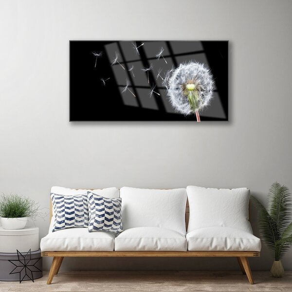 Quadro in vetro Soffiatori Fiori di natura 100x50 cm 2 appendini
