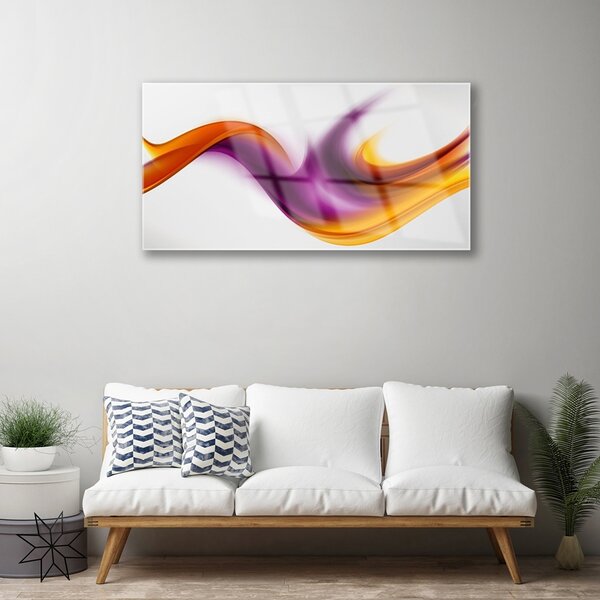 Quadro su vetro Arte grafica astratta 100x50 cm 2 appendini