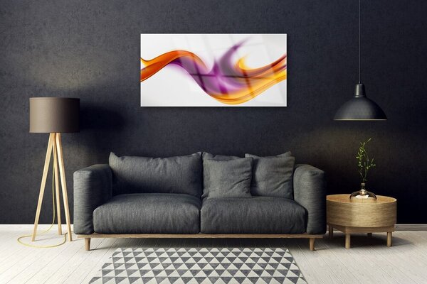 Quadro su vetro Arte grafica astratta 100x50 cm 2 appendini