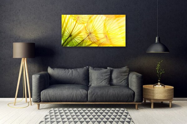 Quadro su vetro Soffiatori Fiori di natura 100x50 cm 2 appendini