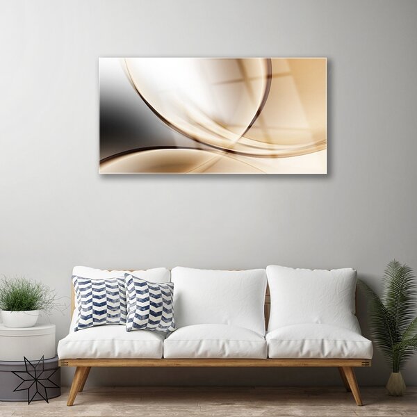 Quadro di vetro Astrazione moderna 100x50 cm 2 appendini