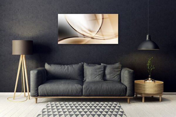 Quadro di vetro Astrazione moderna 100x50 cm 2 appendini