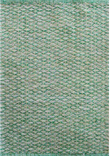 Tappeto per cucina e arredo 100% cotone Prisma verde Verde 50x110