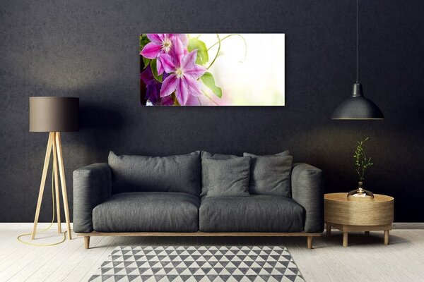 Quadro su vetro Fiori Natura Natura 100x50 cm 2 appendini