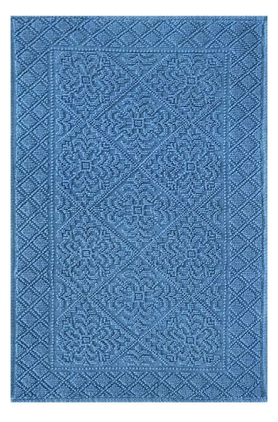 Tappeto arredo bagno in cotone 100% azzurro Stintino 50X80 Azzurro