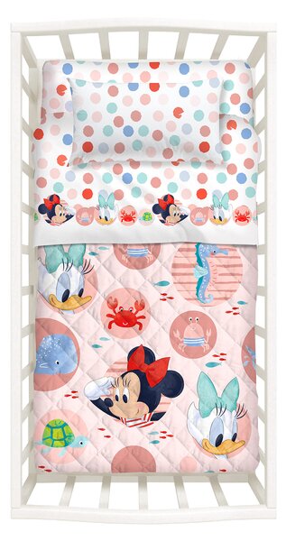 Copriletto Con Paracolpi In Cotone Baby Minnie Baby Disney Caleffi