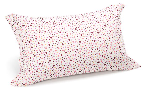 Coppia Federe In Cotone Pois Standard Caleffi Ragazza Corallo Caleffi