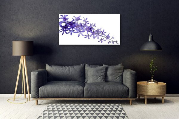 Quadro di vetro Fiori Natura Piante 100x50 cm 2 appendini