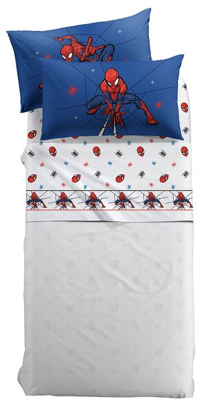 Completo Lenzuola In Cotone Spider-man Spidey Singolo Marvel Ragazzo Caleffi