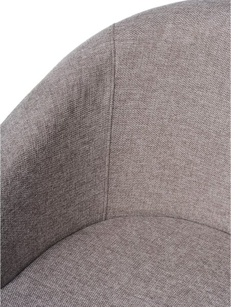 Sedia da pranzo grigio chiaro in imbottito con braccioli Easton – Unique Furniture