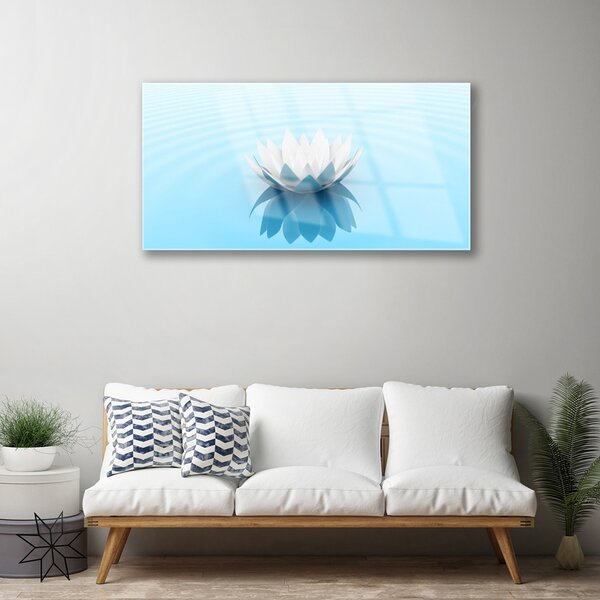 Quadro su vetro Fiori Pianta naturale 100x50 cm 2 appendini