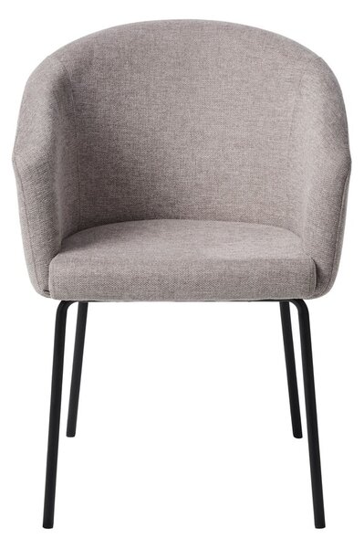 Sedia da pranzo grigio chiaro in imbottito con braccioli Easton – Unique Furniture