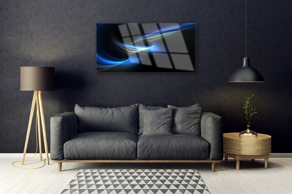 Quadro in vetro Grafica astratta 100x50 cm 2 appendini