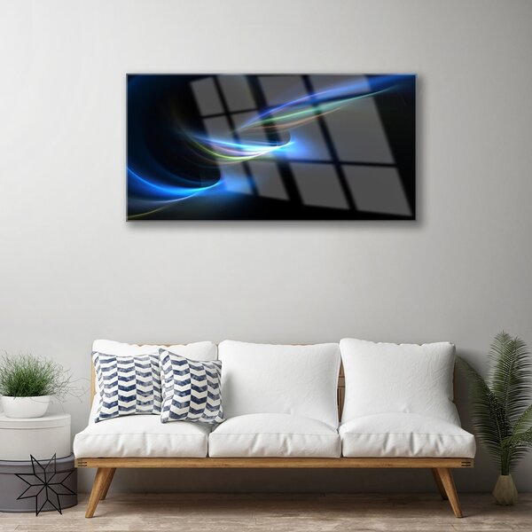 Quadro in vetro Grafica astratta 100x50 cm 2 appendini