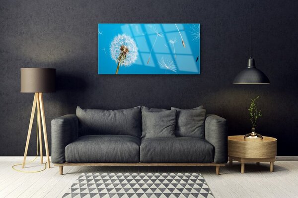 Quadro di vetro Soffiatori Fiori di natura 100x50 cm 2 appendini
