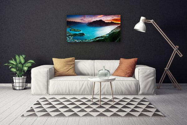 Quadro su tela Paesaggio di montagna della penisola 100x50 cm
