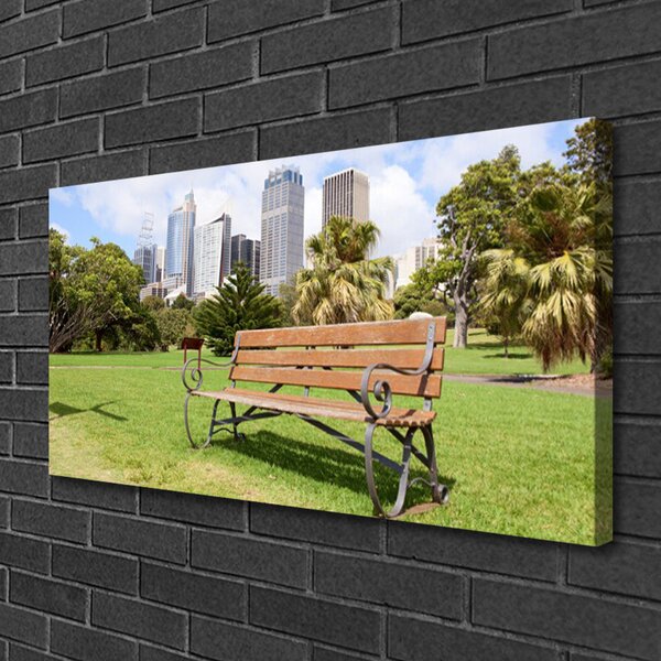 Stampa quadro su tela Grattacieli del Parco Naturale 100x50 cm