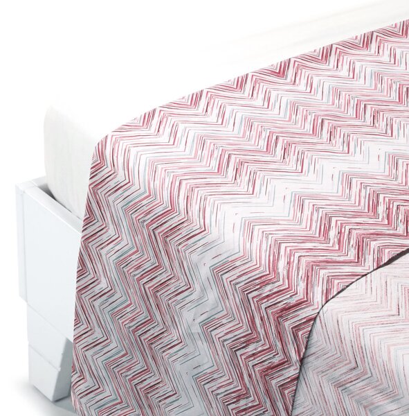 Lenzuolo Superiore In Cotone Textile Singolo Caleffi Home Rosa Caleffi