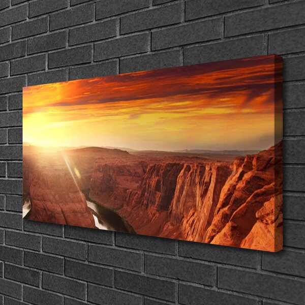 Quadro su tela Paesaggio del Grand Canyon 100x50 cm