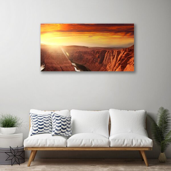 Quadro su tela Paesaggio del Grand Canyon 100x50 cm