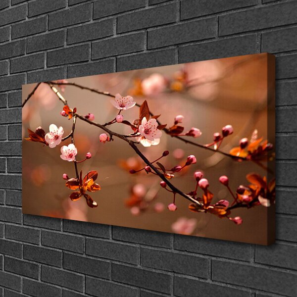 Stampa quadro su tela Frutteto di fiori per la pace 100x50 cm