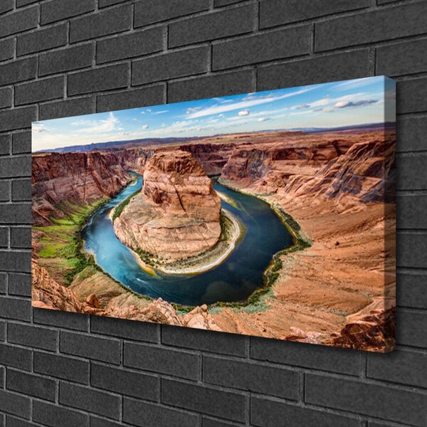 Quadro su tela Paesaggio del Grand Canyon 100x50 cm