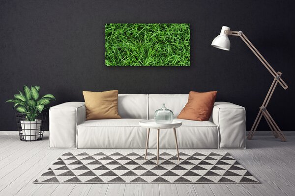 Quadro stampa su tela L'erba Il prato 100x50 cm