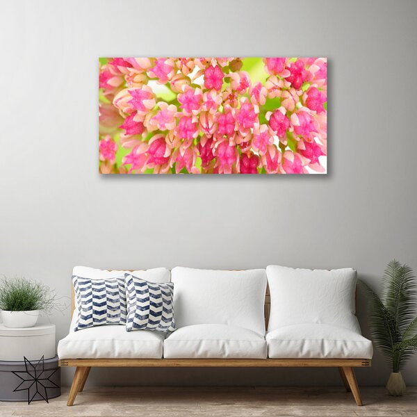 Quadro su tela fiore di loto 100x50 cm