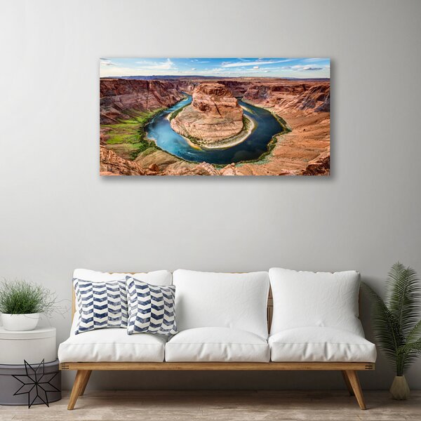 Quadro su tela Paesaggio del Grand Canyon 100x50 cm