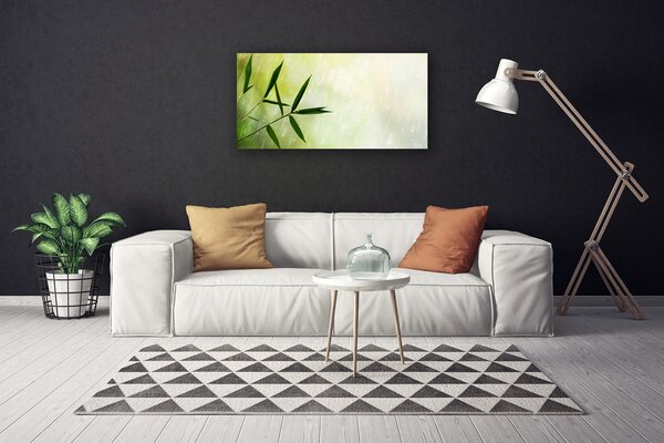 Foto quadro su tela Foglie di pioggia 100x50 cm