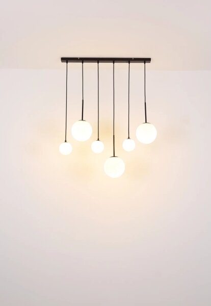 Globo 15168-6 - Lampadario a sospensione con filo HALLIE 3xE27/9W/230V + 3xG9/5W