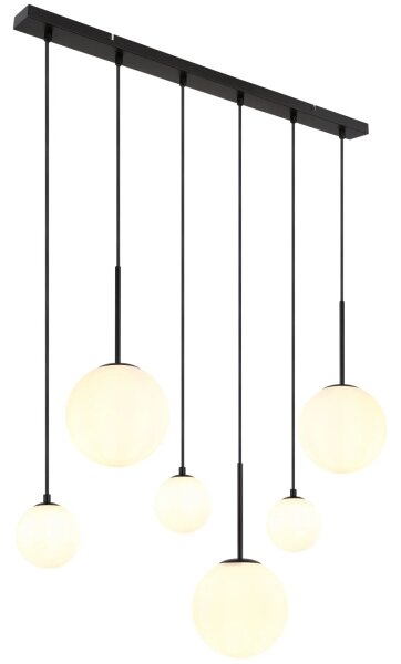 Globo 15168-6 - Lampadario a sospensione con filo HALLIE 3xE27/9W/230V + 3xG9/5W
