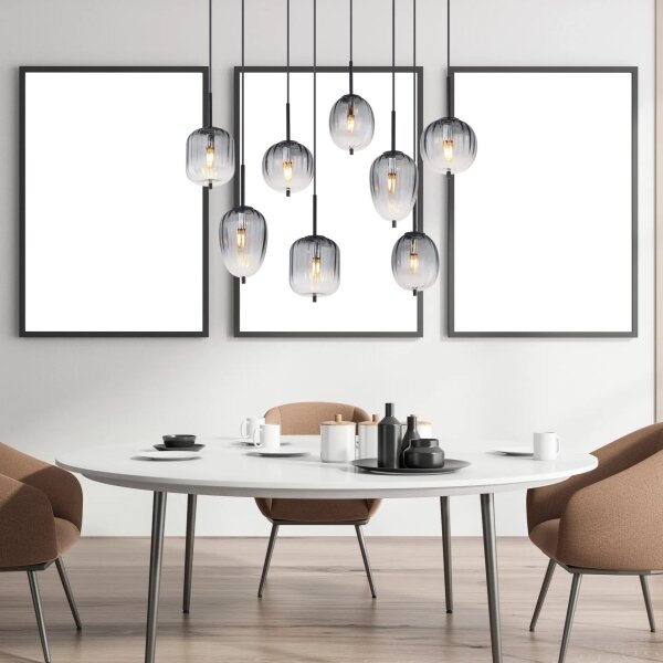 Globo 15215-8 - Lampadario a sospensione con filo ATTILA 8xE14/40W/230V