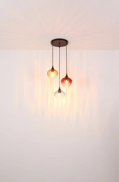 Globo 15748-3HR - Lampadario a sospensione con filo SANDER 3xE27/60W/230V