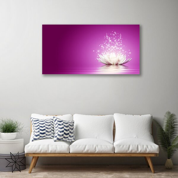 Quadro stampa su tela fiore di loto 100x50 cm