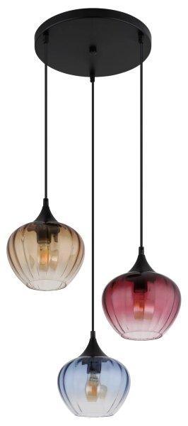 Globo 15748-3HR - Lampadario a sospensione con filo SANDER 3xE27/60W/230V