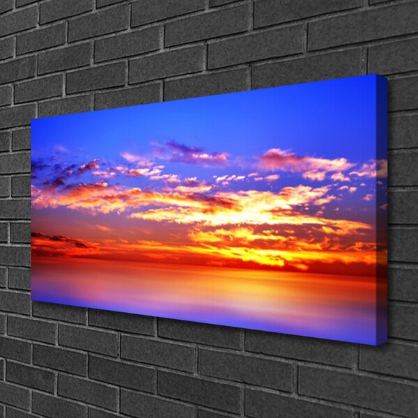Quadro su tela Cielo Nuvole Paesaggio marino 100x50 cm