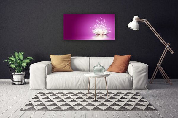Quadro stampa su tela fiore di loto 100x50 cm