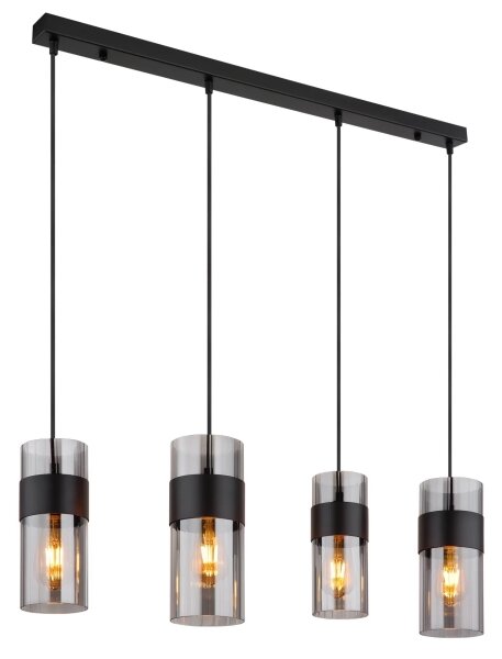 Globo 15718-4 - Lampadario a sospensione con filo SCARFINA 4xE27/60W/230V