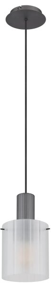 Globo 15904HF - Lampadario a sospensione con filo TULIVAR 1xE27/40W/230V diametro 18 cm bianco