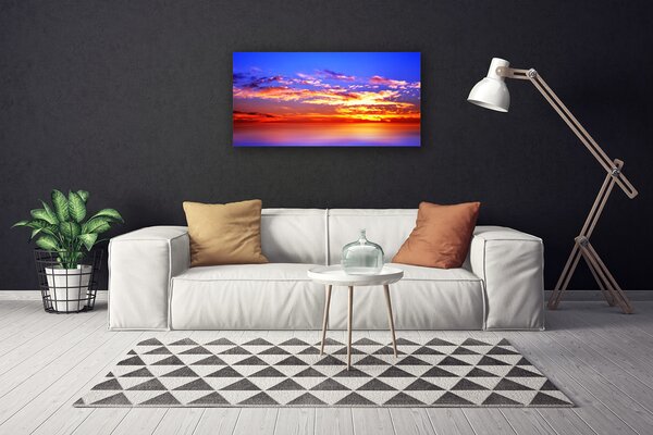 Quadro su tela Cielo Nuvole Paesaggio marino 100x50 cm