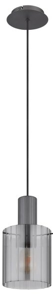 Globo 15904HS - Lampadario a sospensione con filo TULIVAR 1xE27/40W/230V diametro 18 cm grigio