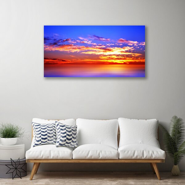 Quadro su tela Cielo Nuvole Paesaggio marino 100x50 cm