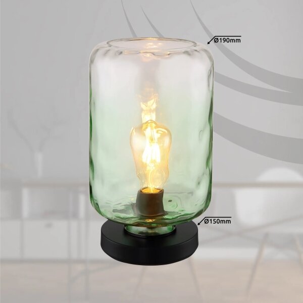 Globo 16046TG - Lampada da tavolo DARINA 1xE27/60W/230V verde