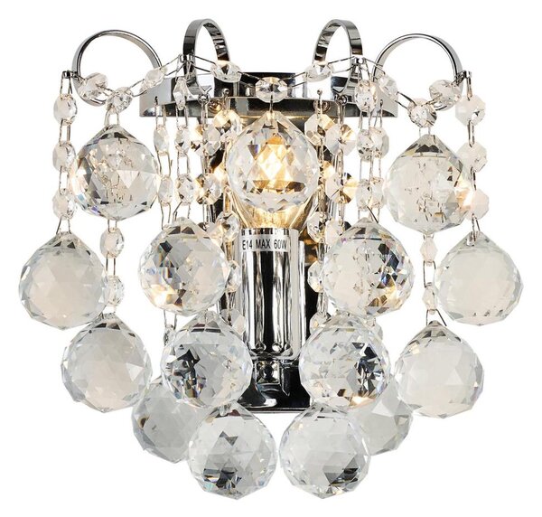 Brilagi - Applique CRYSTAL 1xE14/60W/230V cromo lucido