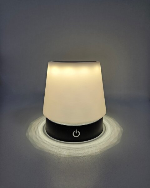 Lampada da tavolo LED dimmerabile touch 3W 5V USB 800mAh bianca