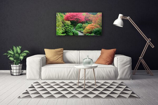 Quadro su tela Giardino Fiore Natura Albero 100x50 cm