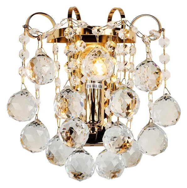 Brilagi - Applique di cristallo CRYSTAL 1xE14/60W/230V oro