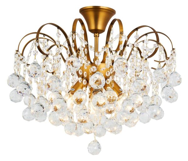 Brilagi - Lampadario a plafone CRYSTAL 6xE14/60W/230V bronzo